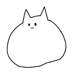 [LINEスタンプ] ゆるふわしろねこ