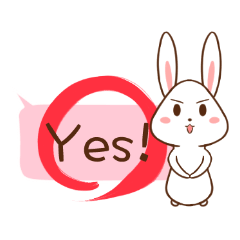 [LINEスタンプ] Mushroom rabbit Snow