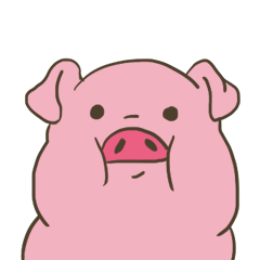 [LINEスタンプ] Cute Pig touch