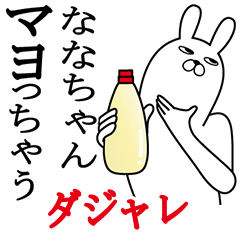 [LINEスタンプ] ななちゃんが使う名前スタンプダジャレ編