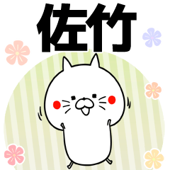 [LINEスタンプ] 佐竹の元気な敬語入り名前スタンプ(40個入)