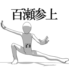 [LINEスタンプ] ▶動く！百瀬さん専用超回転系