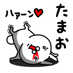 [LINEスタンプ] たまお専用うさぎ名前スタンプ