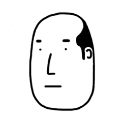 [LINEスタンプ] Bald-haired