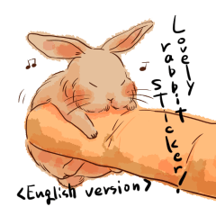 [LINEスタンプ] Lovely rabbit sticker！<English version>