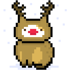 [LINEスタンプ] Three Color Cat - Christmas Wink