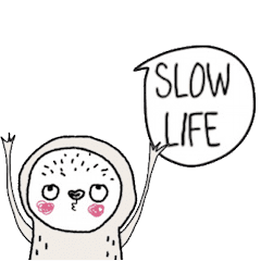 [LINEスタンプ] Sloth Slowlife, keep chilling Ani/Engの画像（メイン）