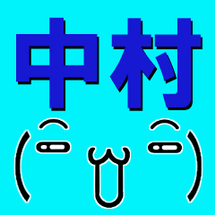 [LINEスタンプ] 超★中村(なかむら・ナカムラ)な顔文字の画像（メイン）