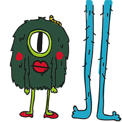 [LINEスタンプ] unknown monsters.