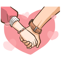 [LINEスタンプ] We are made for each other.