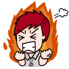 [LINEスタンプ] Hot Headed Sales (English Version)