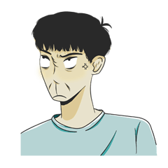 [LINEスタンプ] Weird derp boy 2