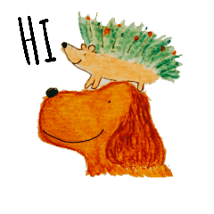 [LINEスタンプ] Amber and his little Baileys