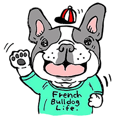 [LINEスタンプ] フレンチブルドッグライフ