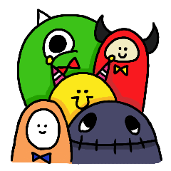 [LINEスタンプ] Little monster with his freinds