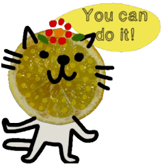 [LINEスタンプ] Lemon Meaw is cute, love me love my cat.