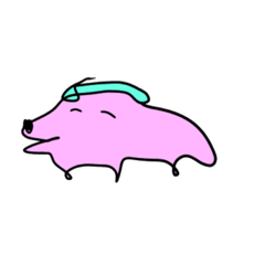 [LINEスタンプ] 左手で描いたいぬ