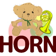 [LINEスタンプ] move orchestra horn English version 2