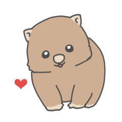 [LINEスタンプ] ウォンバット日常使いスタンプ