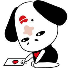 [LINEスタンプ] LuckyDog Love Story