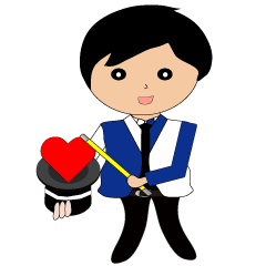 [LINEスタンプ] Magician - love articles