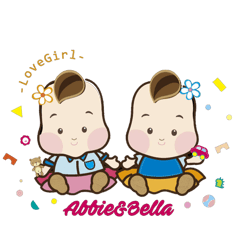 [LINEスタンプ] Happy love girls.