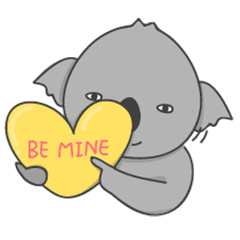 [LINEスタンプ] Koala ＆ Panda Valentine's Day Edition