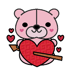 [LINEスタンプ] One Love Bear