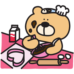 [LINEスタンプ] Fish ＆ Bear (Love version)