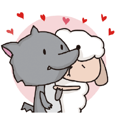 [LINEスタンプ] Wolf and Sheep 3