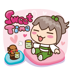 [LINEスタンプ] Wing Chun Girl's Sweet Time