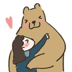 [LINEスタンプ] Xiuxiubear's couple daily