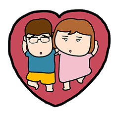 [LINEスタンプ] PonDa's happy Valentine's Day