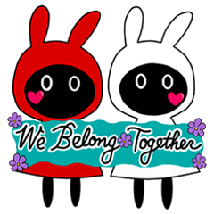 [LINEスタンプ] Together Together-LOVE