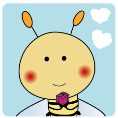 [LINEスタンプ] The bee for couples