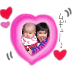 [LINEスタンプ] double ree sisters