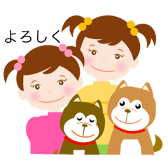 [LINEスタンプ] Dogs ＆ Girls
