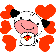 [LINEスタンプ] Pug's Pooh's Best Loveの画像（メイン）