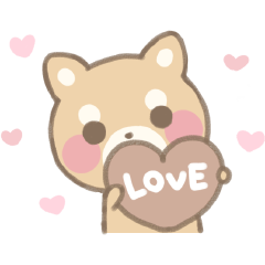 [LINEスタンプ] 柴犬ラブラブバレンタイン＆ホワイトデー