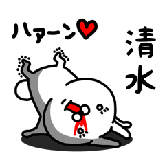 [LINEスタンプ] 清水専用うさぎ名前スタンプ