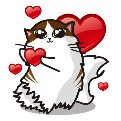 [LINEスタンプ] 猫のユキのスタンプ