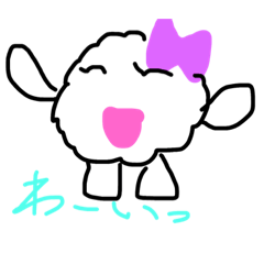 [LINEスタンプ] ふわもちゃん