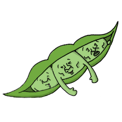 [LINEスタンプ] 枝豆おじさんズ