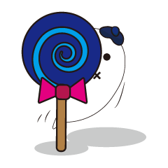 [LINEスタンプ] Blue cap ghost