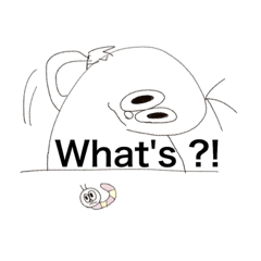 [LINEスタンプ] 生意気なもぐらといもむし