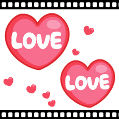 [LINEスタンプ] LOVE LOVE ハートスタンプの画像（メイン）
