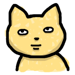 [LINEスタンプ] 目が死んでるねこ