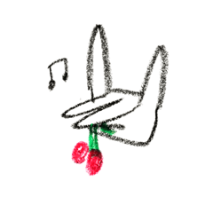 [LINEスタンプ] 手のキツネ