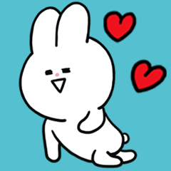 [LINEスタンプ] A charming little rabbit！の画像（メイン）