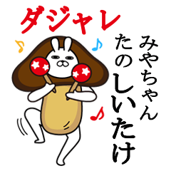 [LINEスタンプ] みやちゃんが使う名前スタンプダジャレ編